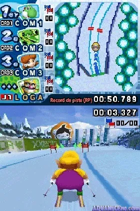 Mario & Sonic at the Olympic Winter Games (USA) (En,Fr,Es) screen shot game playing